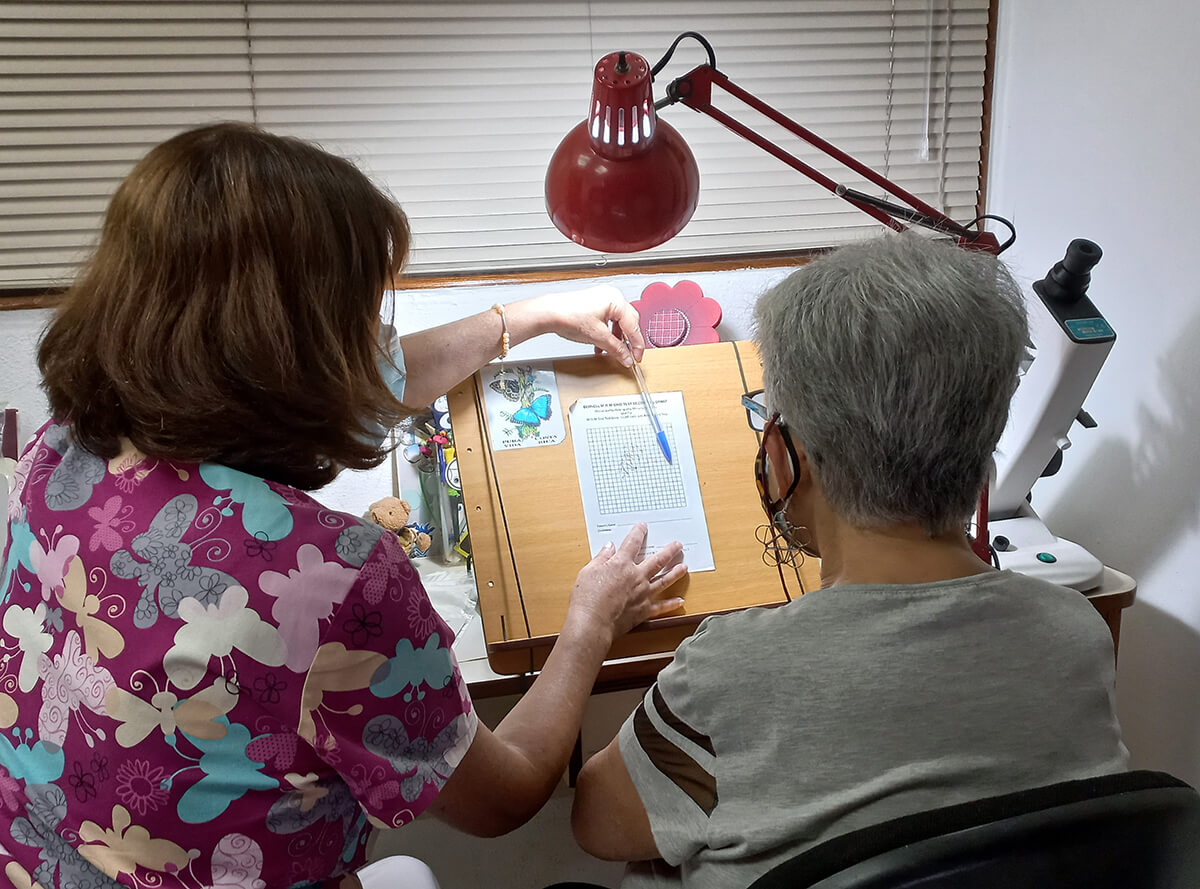 Terapia visual en adulto con baja visión
