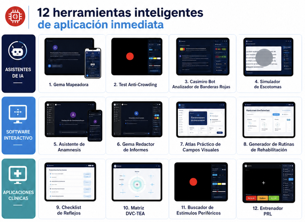 Listado de las 8 herramientas premium incluidas en el Pack Master Clínico 4.0