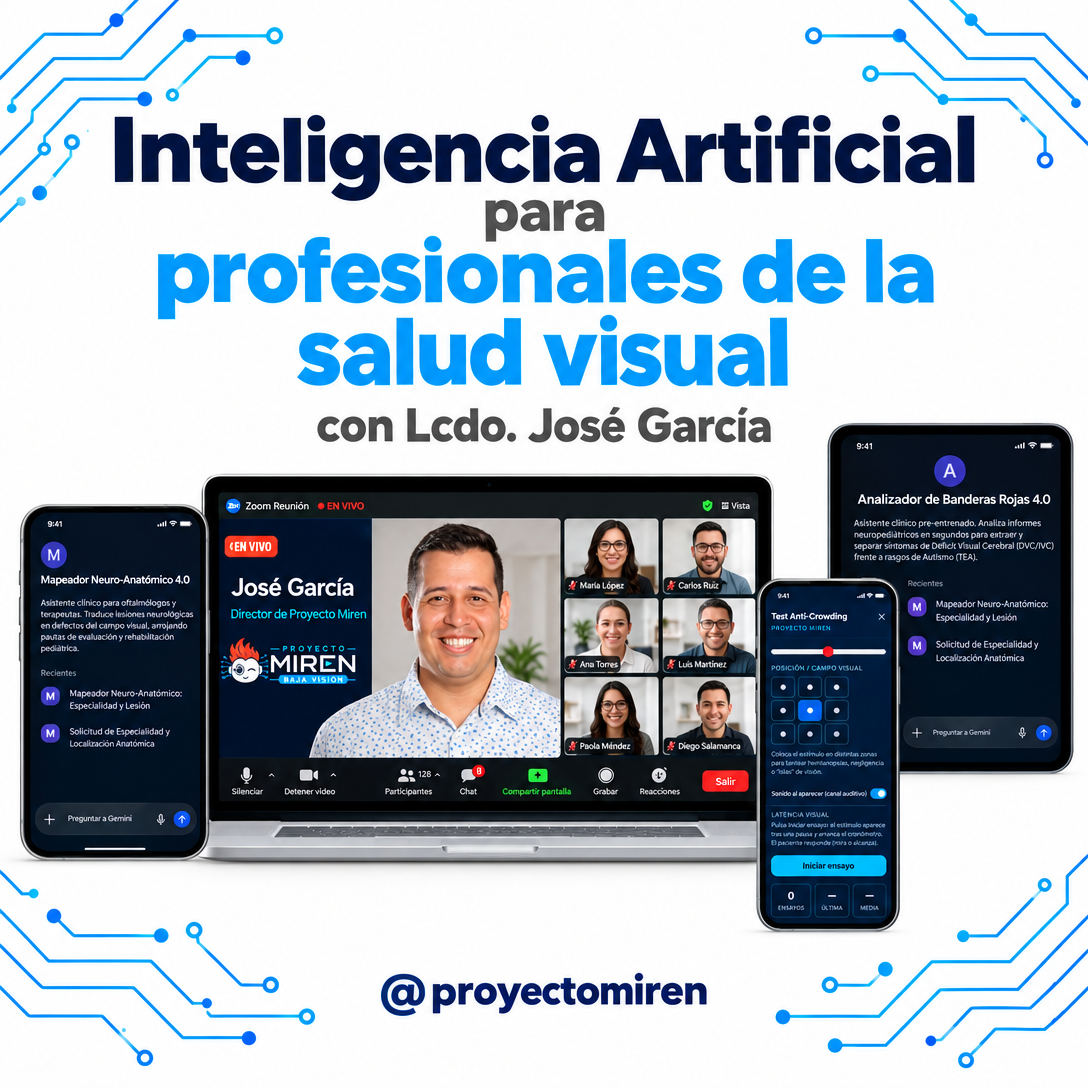 Inteligencia Artificial para profesionales de la salud visual